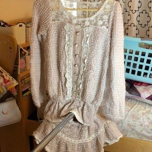 Liz Lisa knit sweater and skirt set